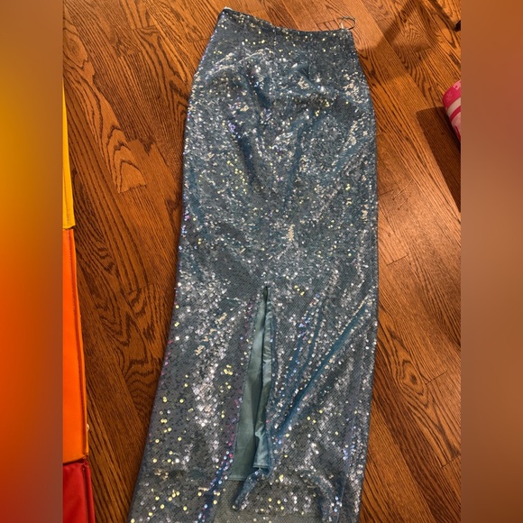 The New Arrivals by Ilkyaz Ozel - Sasha Skirt -Le Bleu Bebe - size 38- MSRP $650 - Picture 5 of 5